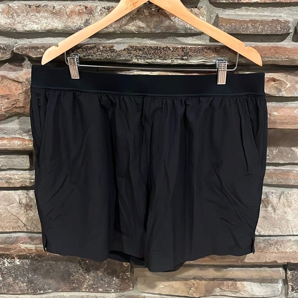 True Classic Black 2-in-1 Training Short with Built In Comfort Liner